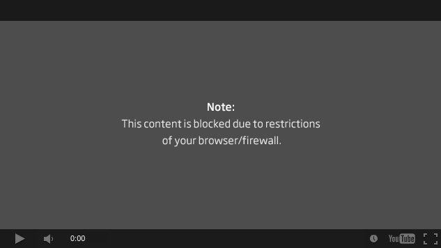 This content is blocked due to restrictions of your browser/firewall